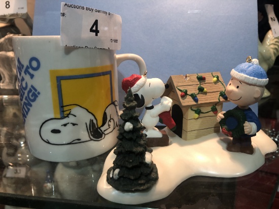 Snoopy Cup and Christmas Decoration AI