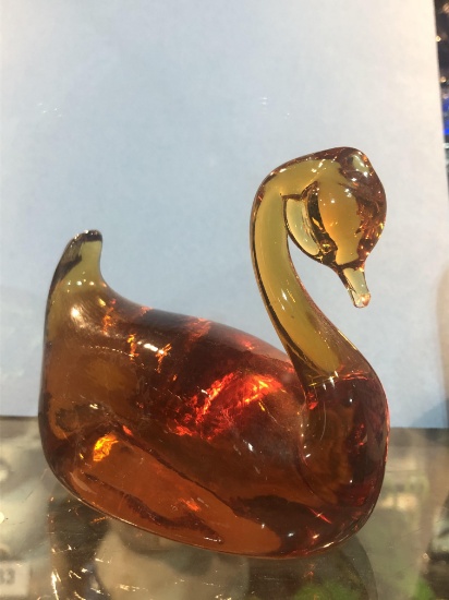 Amber Glass Duck