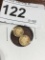 2 -Gold St Gaudins Replica Mini Coins