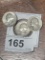 3 Silver Quarters -1942 D, 1964 , 1961 D