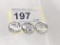 3- .999 1/10oz Silver Rounds- Buffalo Nickel Motif