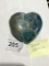 Blue Apatite Heart Shaped Stone