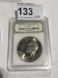 1977 D Eisenhower $1 Dollar Coin Graded