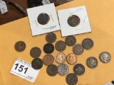 20 Indian Head One Cent Coins Better Dates