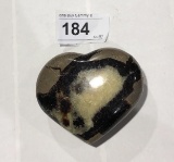 Heart Shaped Septerian Stone w/ Crystals
