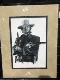 matted picture of clint eastwood