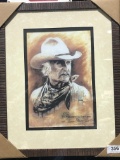 signed & number cowboy print