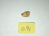 0.91 grams California river  gold nugget