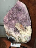 Geode Amethyst Crystal Stone Polished Edges on