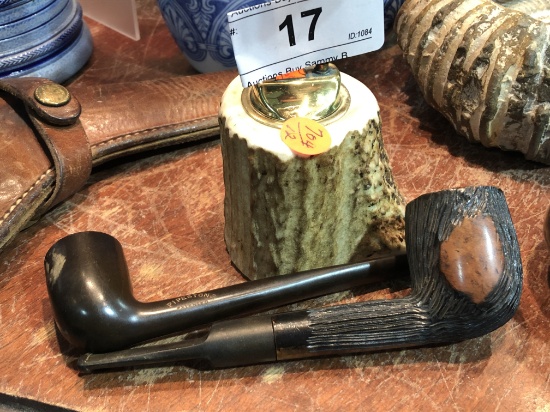 Elk Antler Lighter and 2 Pipes