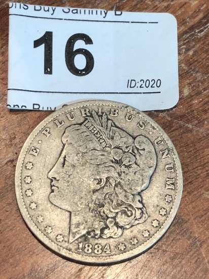 1884 O Morgan Silver $1 Dollar Coin