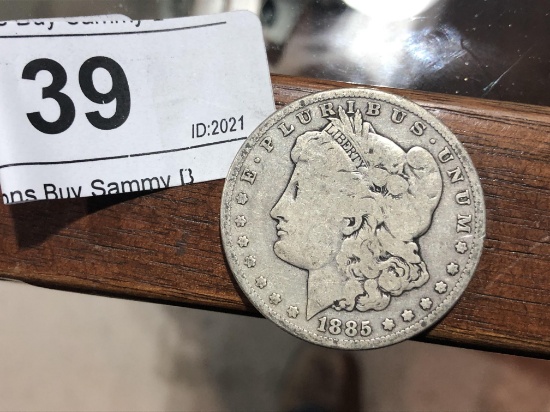 1885 P Morgan Silver $1 Dollar Coin