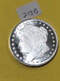 .999 1oz Silver Round - Morgan Dollar Motif