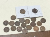 20 Indian Head One Cent Coins 100 Years Old