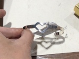 Sterling Heart Cuff Bracelet