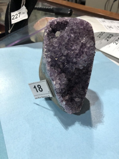 Geode Amethyst Crystal Stone Polished Edge