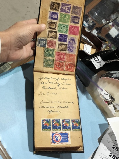 1943 Postage Stamp Scrap Book