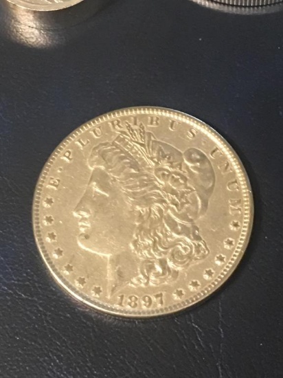 1897 P Morgan Silver $1 Dollar Coin