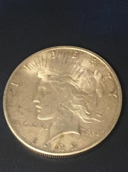 1922 S Peace Silver $1 Dollar Coin