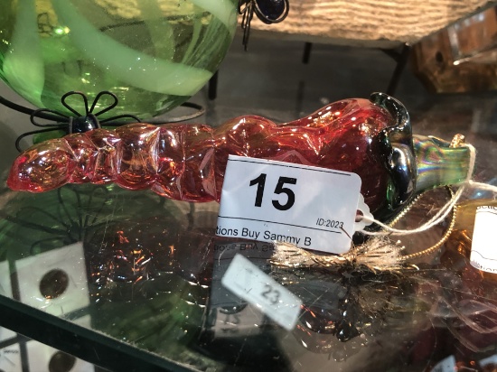 Hand Blown Glass Pepper Decor