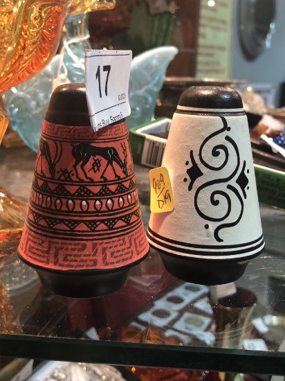 Ceramic S&P Shakers w/ Graphics