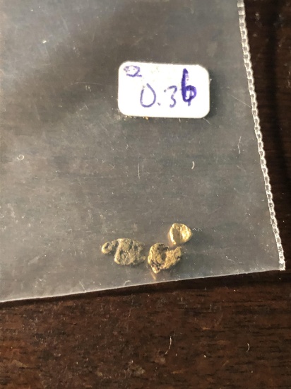 0.36 Grams Nevada Placer Gold Mini Nuggets