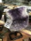 Geode Amethyst Crystal Rock on Metal Stand 7