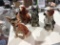 5 bone china dog figurines