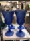 4 Coin glass water goblets