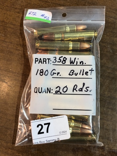 258 Winchester 20 Rounds Ammo