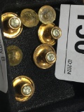 4 Button Studs w/ Rhinestone & 3 Buttons