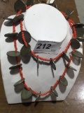 Old Guatemala Coins & Bead Necklace