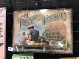 Tin sign, a fathers prayer