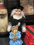 Cute standing doll and Bear bank