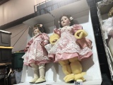 2 collectible dolls