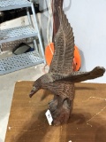 Carved Eagle w/ Spread Wings, Statue