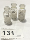 3 Vials of Silver Flakes