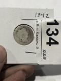 1892 Berber Silver Dime .9  Rare First Year Issued