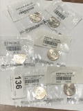 6 Uncirculated Collectable Quarters -State