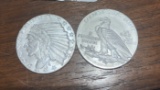 2 - .999 1/2 oz  Silver Rounds - Indian