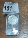 .999 1oz Silver Bar - Texas