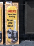 Metal Thermometer,  Beware the Owner