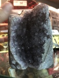 Geode Amethyst Crystal Corner  4 1/4