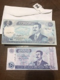 Uncirculated Iraqi 250 & 100 Diner Notes