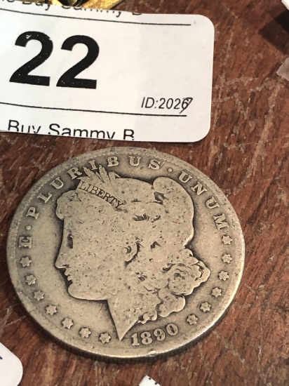 1890 O Morgan Silver $1 Dollar Coin