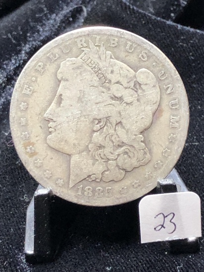 1885 O Morgan Silver $1 Dollar Coin