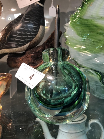 Blue/Green Art Glass Vase?