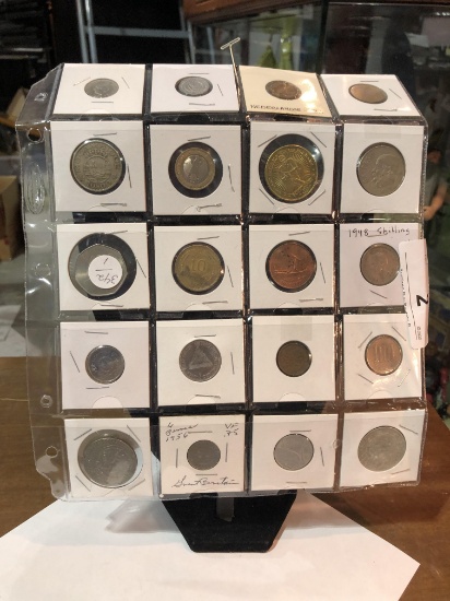 Sheet of Foreign Coins #1