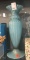 Blue Art Glass Vase, Hand Blown w/Pontil on bottom