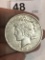 1923 P Silver Peace $1 Dollar coin